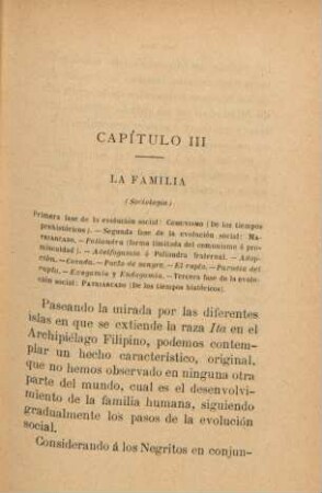 Capitulo III. La familia