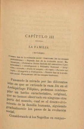 Capitulo III. La familia