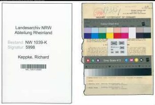 Entnazifizierung Richard Keppke , geb. 17.09.1898 (Polizist)