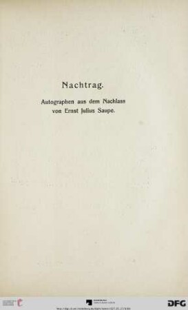 Nachtrag (Nr. 352a-502a)