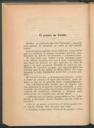 El puesto de Valdés
