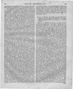 Murhard, F. W. A.: Die Volkssouverainität im Gegensatz der sogenannten Legitimität. Kassel: Bohne 1832