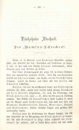 Fünfzehnter Abschnitt. Der "Ramsay-Schrecken".