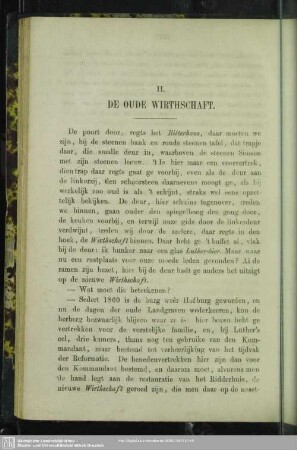 II. De Oude Wirthschaft