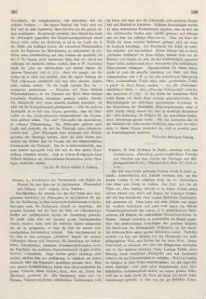 208-209 [Rezension] Wernle, Paul, Lessing und das Christentum