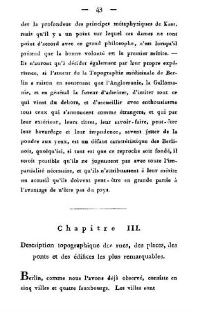 Chapitre III. Description topographique des rues, des places, des pouts et des édifices les plus remarquables