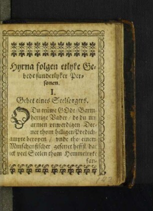 [Gebede sunderlyker Personen.]