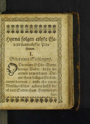 [Gebede sunderlyker Personen.]