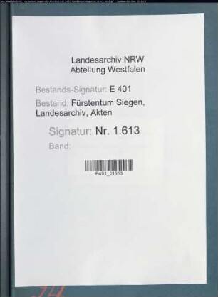Suppliken von Einwohnern der Gemeinde Meiswinkel