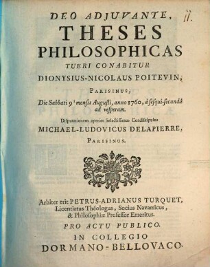 Theses philosophicas