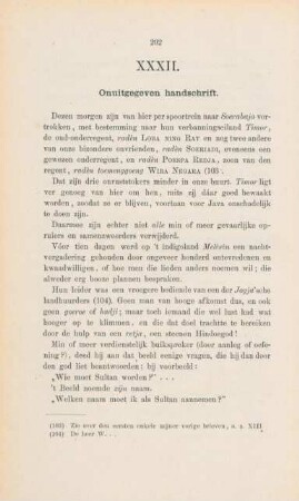 XXXII. Onuitgegeven handschrift