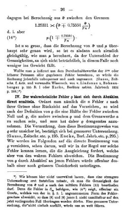 Directe Ermittlung des wahrscheinlichen Fehlers