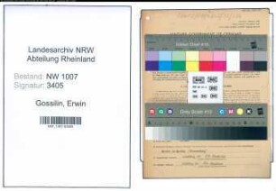Entnazifizierung Erwin Gossilin , geb. 01.12.1917 (Schlosser)