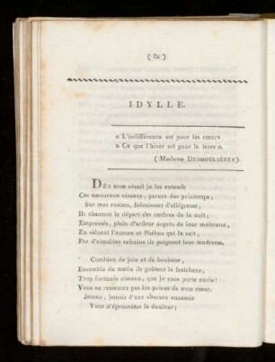 Idylle.