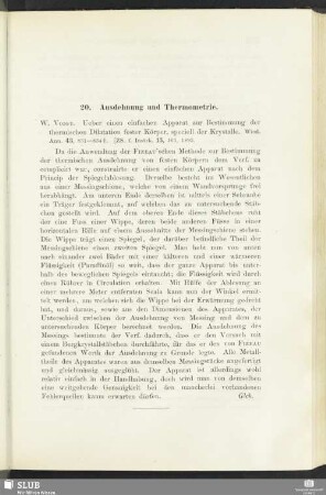 20. Ausdehnung und Thermometrie