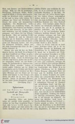 3: Aphorismen aus dem Gebiete der kirchlichen Symbolik und Ikonographie, [1]