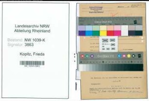Entnazifizierung Frieda Kopitz , geb. 03.02.1905 ()
