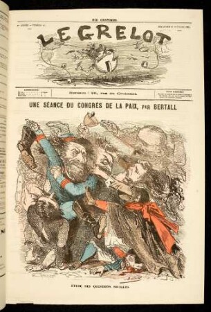 Une séance du congrès de la paix, par Bertall