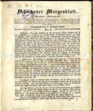 Münchener Morgenblatt, 9. Jg. 1848