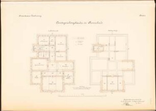 Amtsgericht, Remscheid: Grundrisse 2.OG, DG 1:100