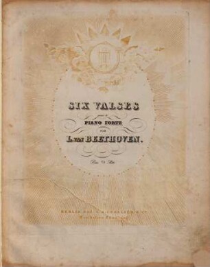 Six valses pour le piano forte