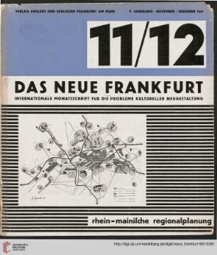 Heft 11/12 (November / Dezember 1931)