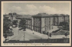 Ansichtskarte Kaserne Wrangelstraße, Ecke Skalitzer Straße