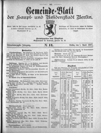 1907,14: No. 14, 7. April 1907