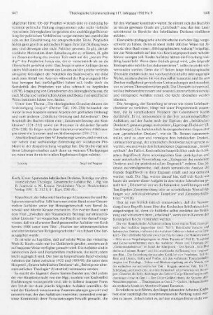 667-670 [Rezension] Spuren des hebräischen Denkens : Beiträge zur alttestamentlichen Theologie