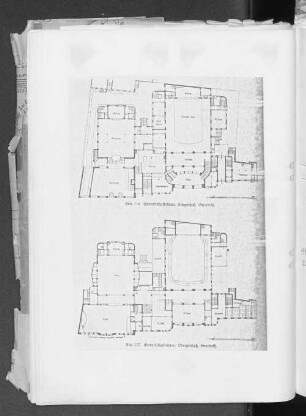 Abb. 716. Gewerkschaftshaus, Erdgeschoß, Grundriß. Abb. 717. Gewerkschaftshaus, Obergeschoß, Grundriß.