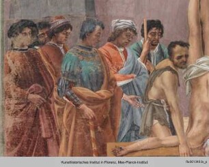 Freskenzyklus : Die Apostel Petrus und Paulus mit Simon Magus vor Nero; Kreuzigung Petri