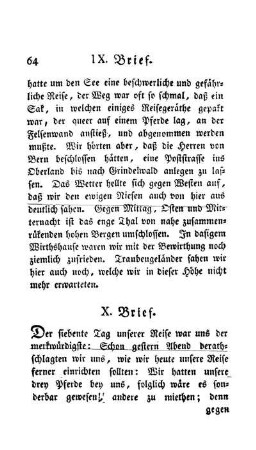Zehenter Brief - Lauterbrunnen, der Staubbach, die Lütschine, Weg nach Grindelwald, der Fallbach, der Eiger, der Mettenberg, das Wetterhorn, Grindelwald