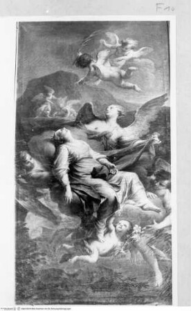 Martyrium der heiligen Katharina von Alexandrien, Aufnahme der Heiligen in den Himmel