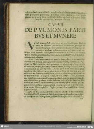 Cap. VII. De Pulmonis Partibus Et Munere