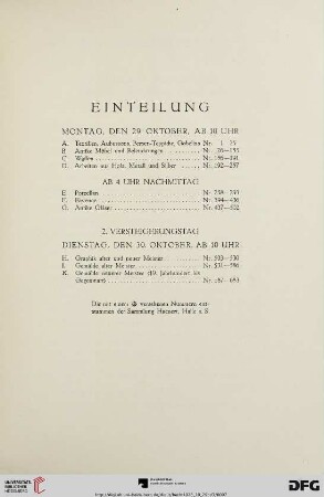 Einteilung