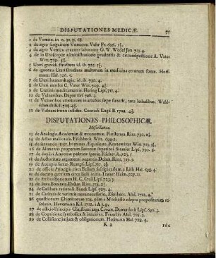 Disputationes Philosophicæ.