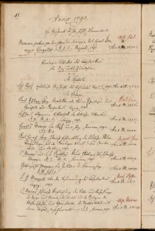 Ein Geschenck des Hhn HofR. Blumenbach. - Verlags-Artickel des Buchdruckers Hhn Rosenbusch´s allhier.