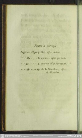 Fautes à Corriger