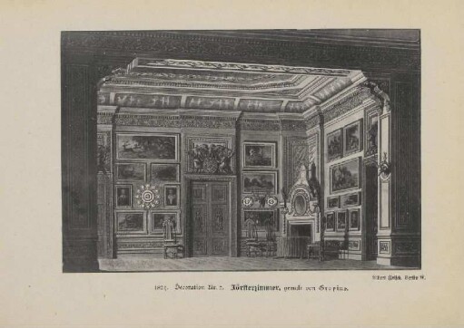 1821. Decoration Nr. 2. Försterzimmer, gemalt von Gropius