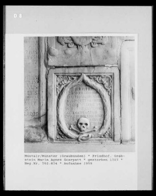 Grabstein der Maria Agnes Scarpatt