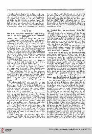 Umschau / Buchbesprechungen / Schreibe in Angelegenheit