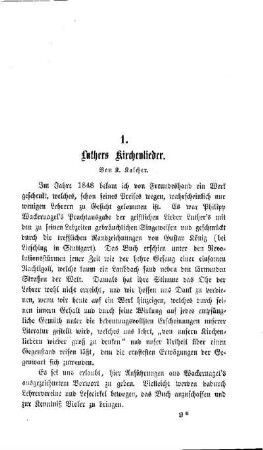 Luthers Kirchenlieder