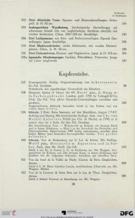 Kupferstiche (Nr. 537-547a)