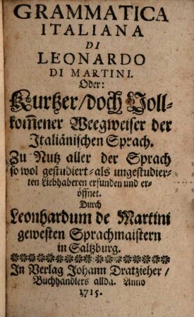 Grammatica Italiana