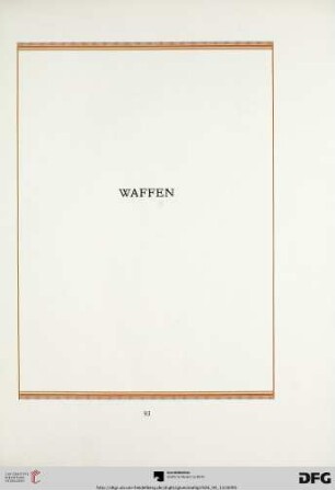 Waffen (Nr. 356-370)