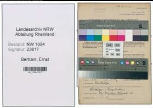 Entnazifizierung Ernst Bertram , geb. 11.12.1920 (Postangestellter)