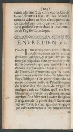 Entretien VI