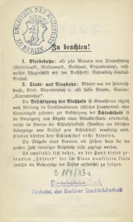 Zu beachten!