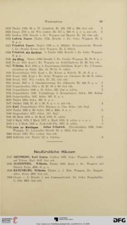 Neufürstliche Häuser (Nr. 2847-3072)