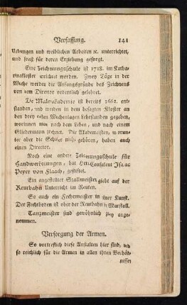 Versorgung der Armen.